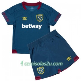 Camisolas de Futebol West Ham United Criança Equipamento Alternativa 2018/19 Manga Curta